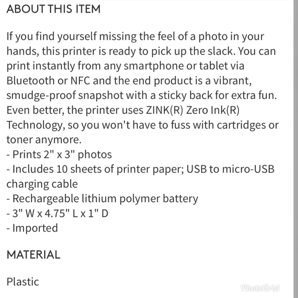 Polaroid zip mobile instant photo printer - Picture 7 of 8